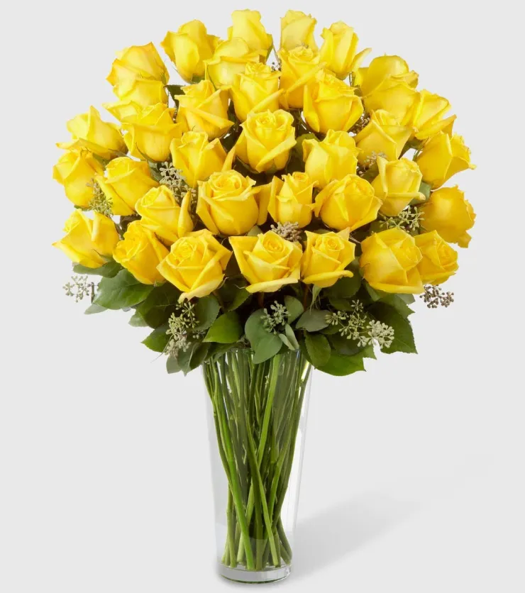 Two Dozen Yellow Roses